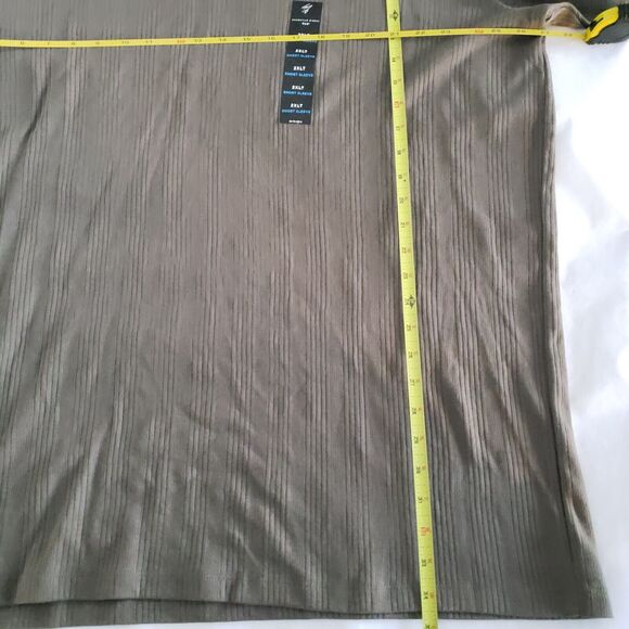 Shaquille O'Neal SIZE 2XLT Big Tall Ribbed Green Crewneck Short Sleeve T-Shirt - Picture 4 of 5